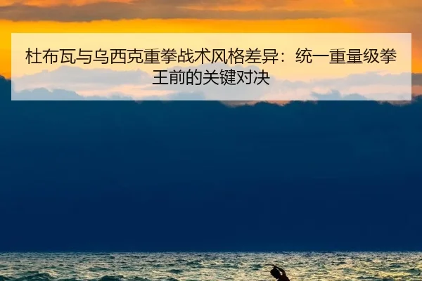 杜布瓦与乌西克重拳战术风格差异：统一重量级拳王前的关键对决